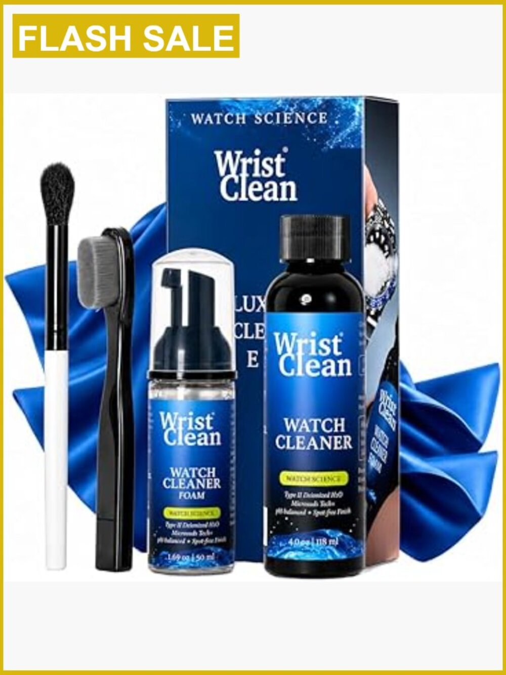 Watch Cleaning Kit With Microsuds Tech, 50ml Foam + 4oz Refill